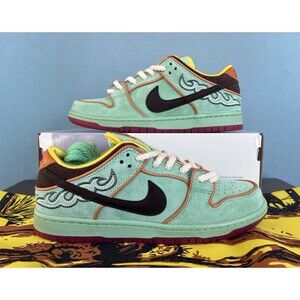 Nike SB Dunk Low Pro QS "BHM Rodeo" Tourmaline Men’s Size 8.5 (10W) HF3058-300